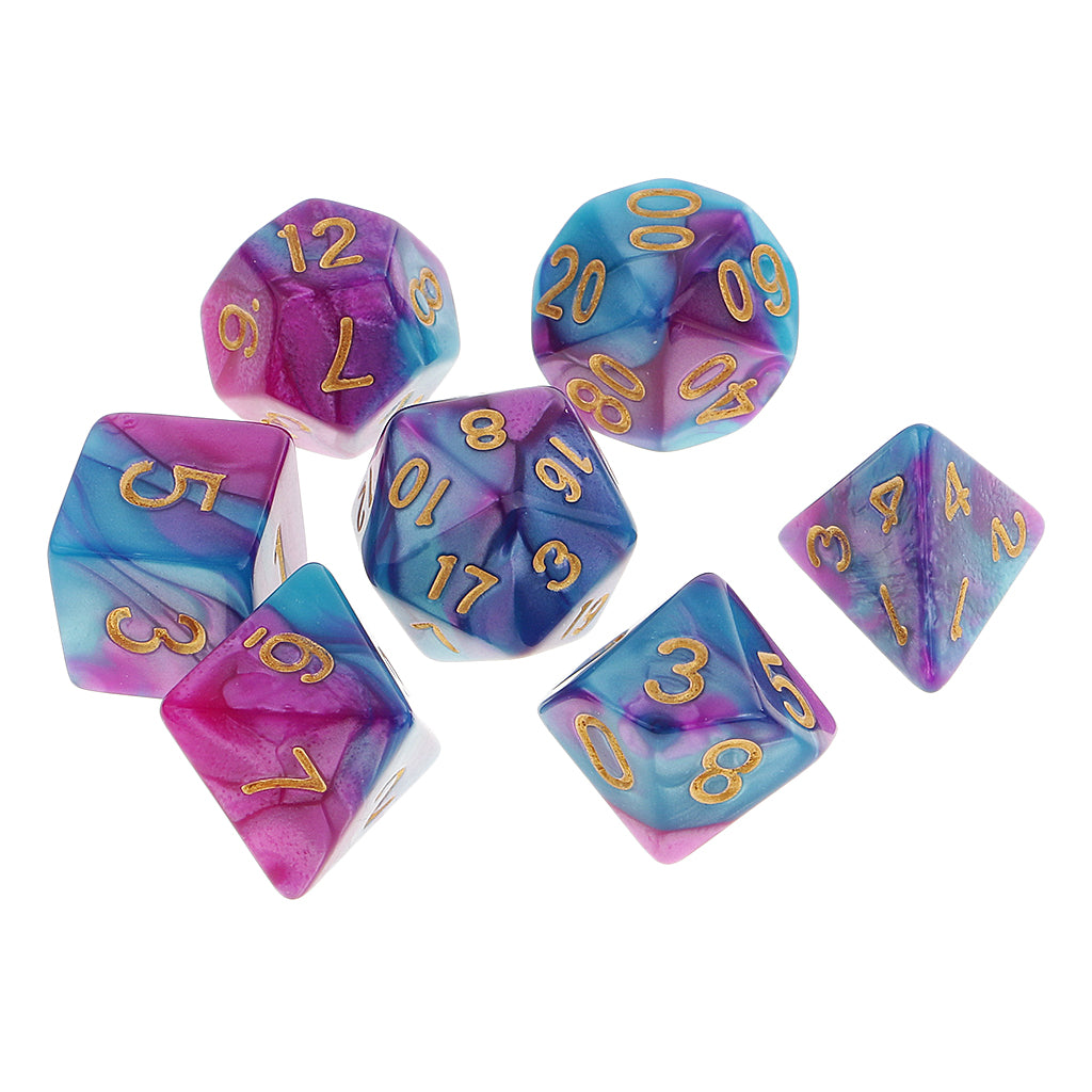 7pcs Polyhedral Dice For Dungeons