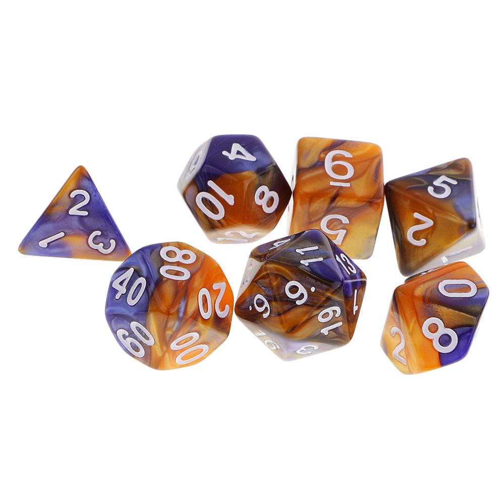 7pcs Polyhedral Dice For Dungeons