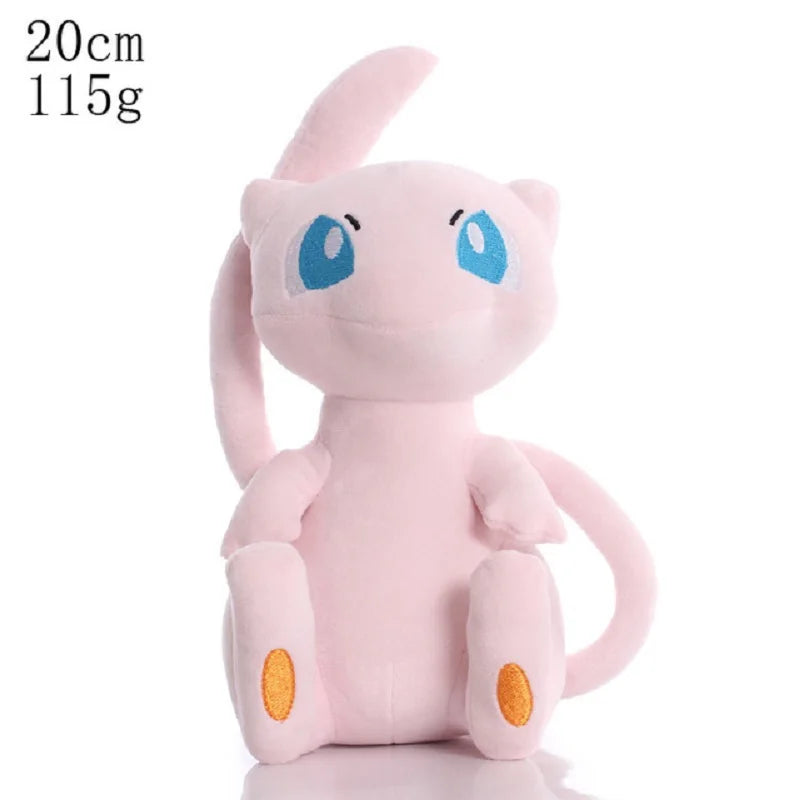 17-25CM Pokemon Anime Figure Pikachu Mew Lucario Eevee Charmander Mewtwo Pet Stuffed Plush Dolls Pendant Toys Kids Xmas Gifts