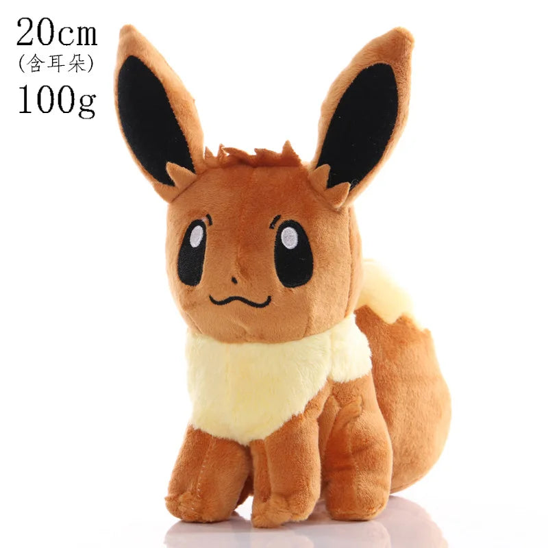 17-25CM Pokemon Anime Figure Pikachu Mew Lucario Eevee Charmander Mewtwo Pet Stuffed Plush Dolls Pendant Toys Kids Xmas Gifts